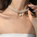 Glamorous Choker Pearl Girls Necklace